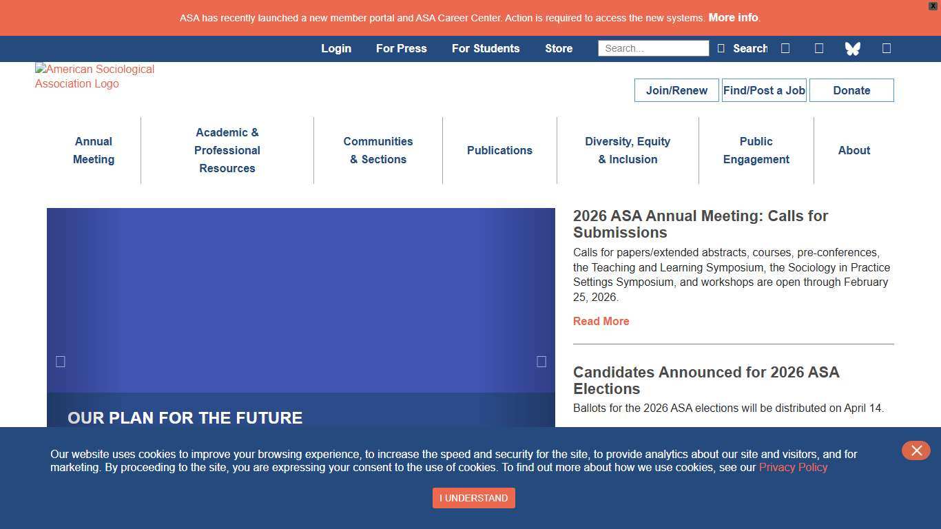Home page | American Sociological Association